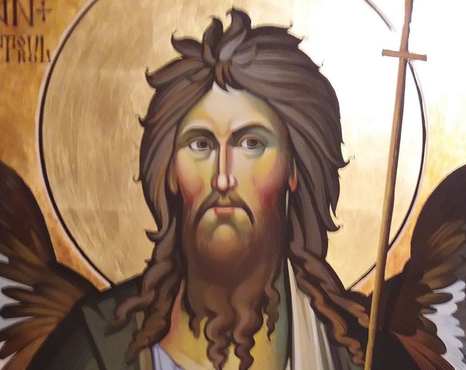 Saint John the Baptist, Orthodox Icon, Byzantine style, MADE to ORDER