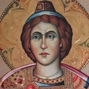 Byzantine Icon of Saint Daniel the Prophet, Christian Orthodox Tradition, Hand Painted
