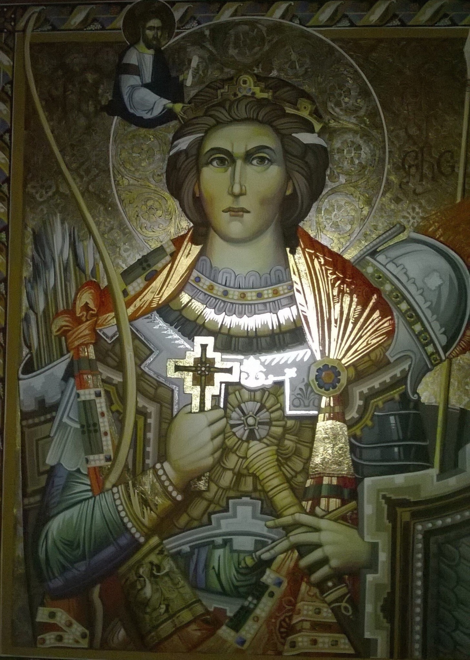 Byzantine Icon of Saint George, Made to Order, Christian Orthodox ...