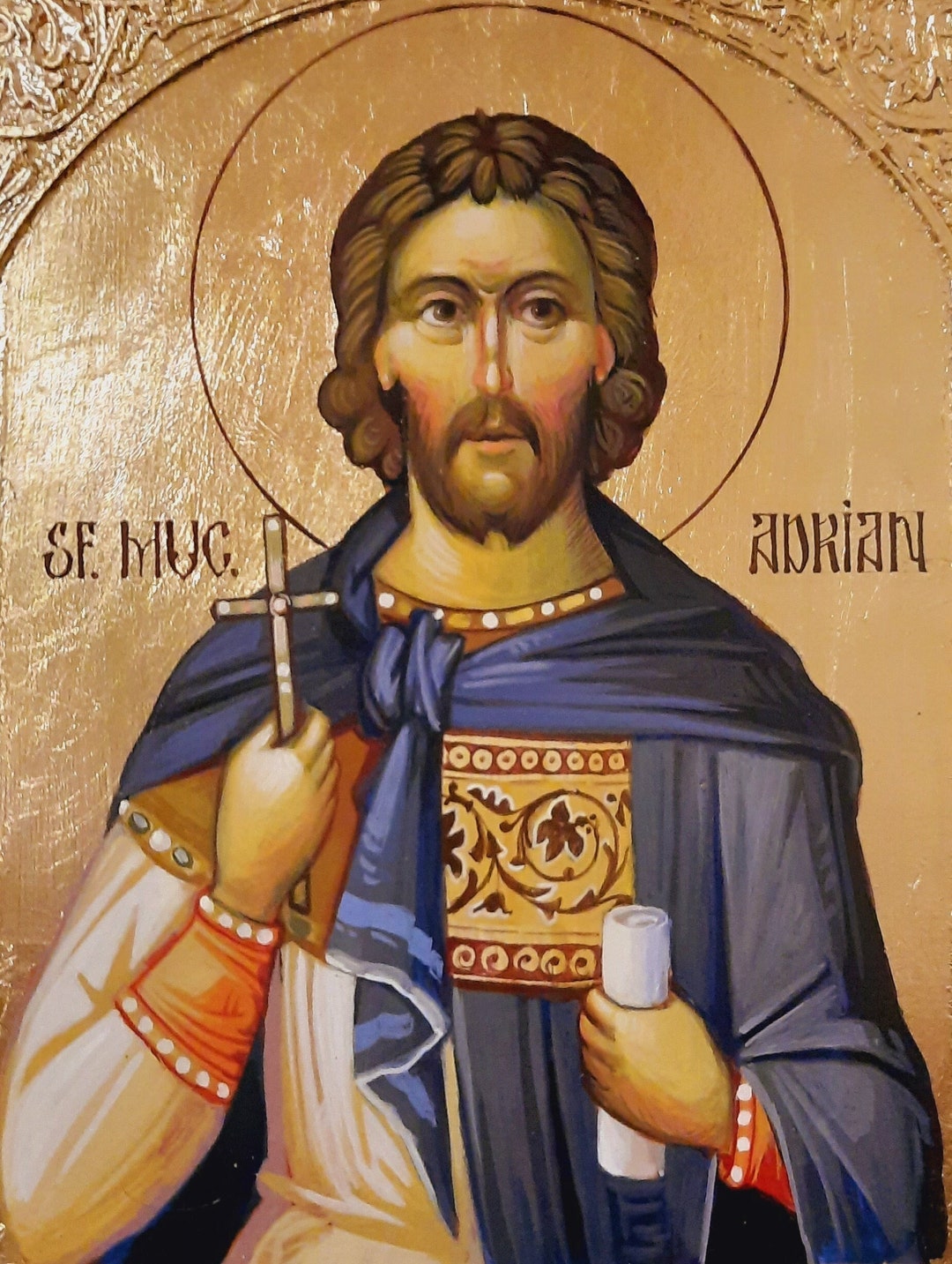 Byzantine Icons, Saint Alexander, Saint Adrian, Saint Saint