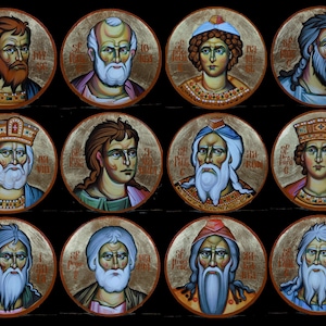 iCONOSTASiS, real life-size iCONS, NOT miniature, 54 or less pieces, Made To Order, Byzantine Art, Christian Orthodox Tradition