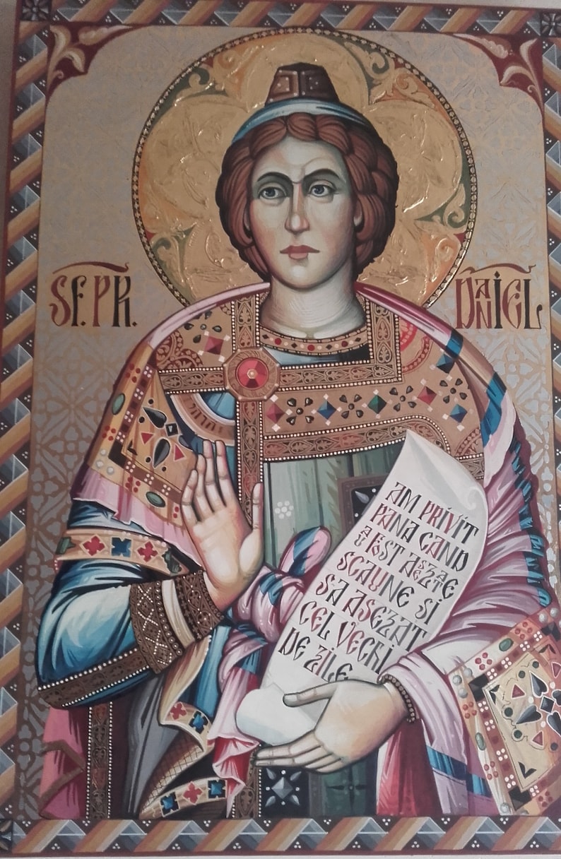 Byzantine Icon of Saint Daniel the Prophet, Christian Orthodox