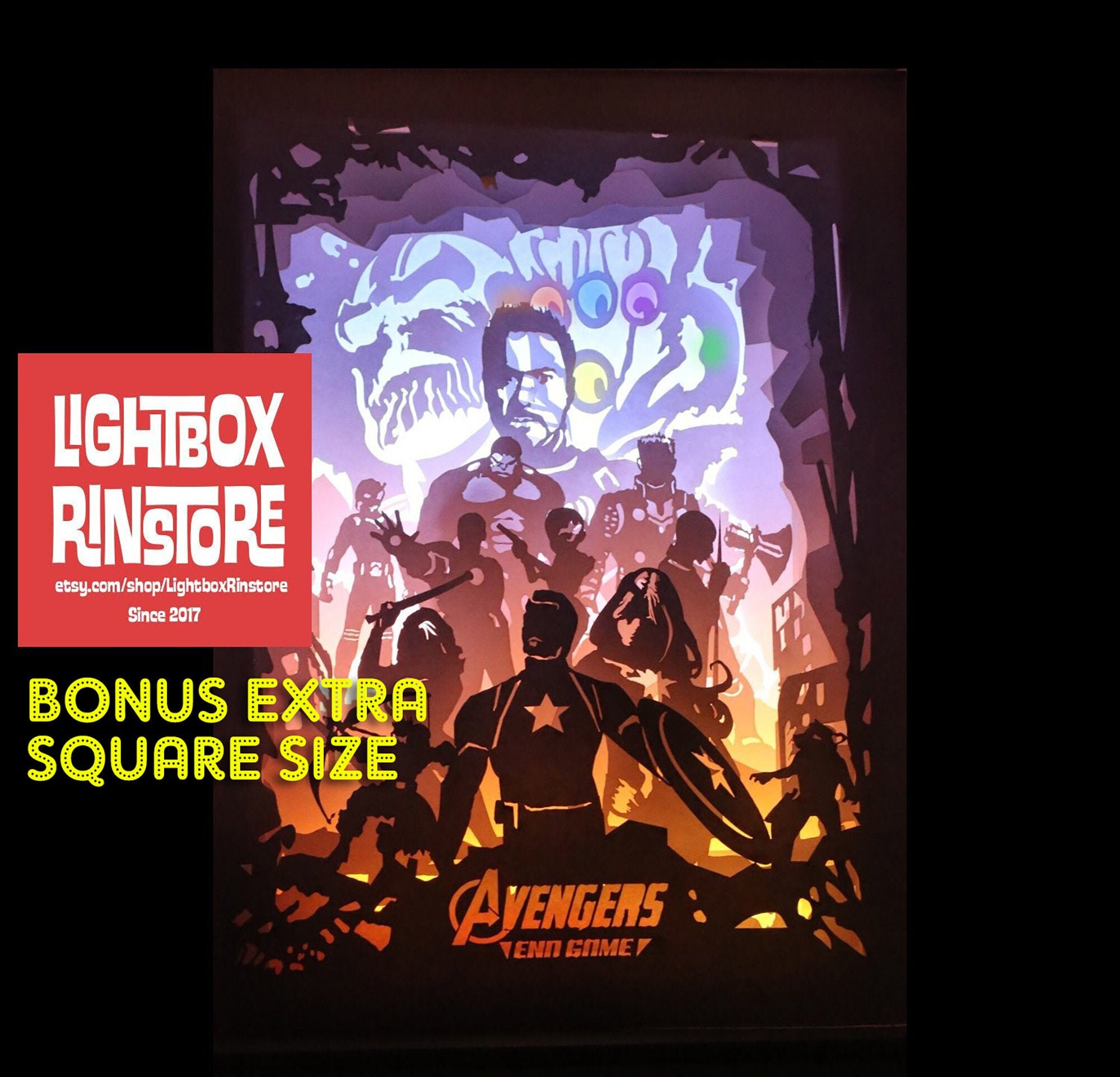 Download Free Bogo 31 4vengers Resizable Christmas Svg 3d Shadow Box Etsy SVG DXF Cut File