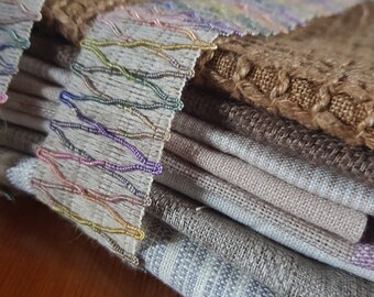 BELLEZA DE LA NATURALEZA Retales de tela de lino, color natural, restos de lino natural, lino para proyectos de costura de bricolaje, listos para enviar