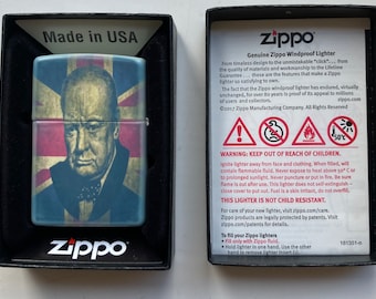 Winston Churchill zippo cigarette lighter