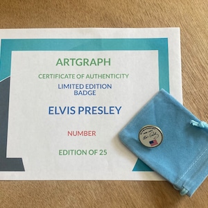Elvis Presley Signature Badge in limitierter Auflage