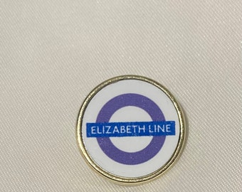 Elizabeth Line Memorabilia Badge Queen Elizabeth II