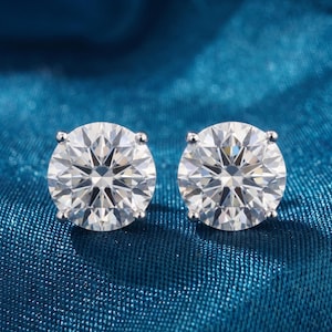 7 mm AAA-oorbellen met zirkoon in 925 sterlingzilver, rond geslepen sprankelende solitaire-stekers voor vrouwen, klassieke sierlijke sieraden cadeau minimalistisch