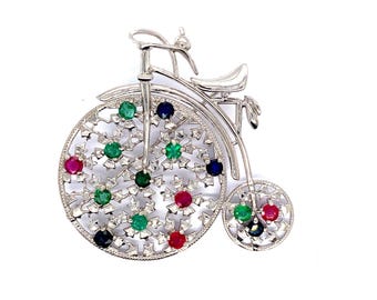 STARLING LB デザイン ターコイズ ブローチ Brooch | ターコイズ・メンズシルバーアクセサリー通販 SKYSTONE