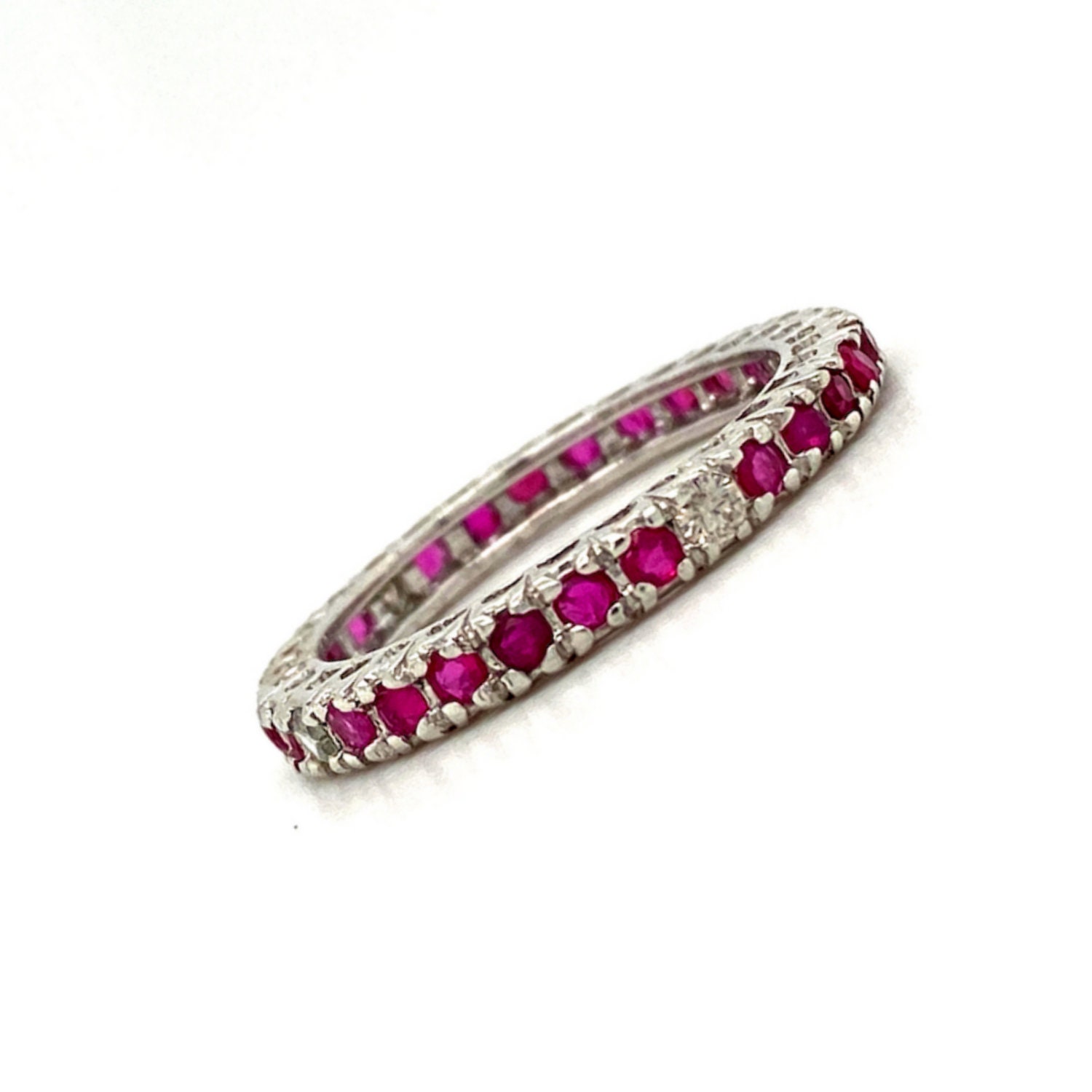 Natürlicher Rubin Ring in massivem Sterling Silber Ring für Etsy