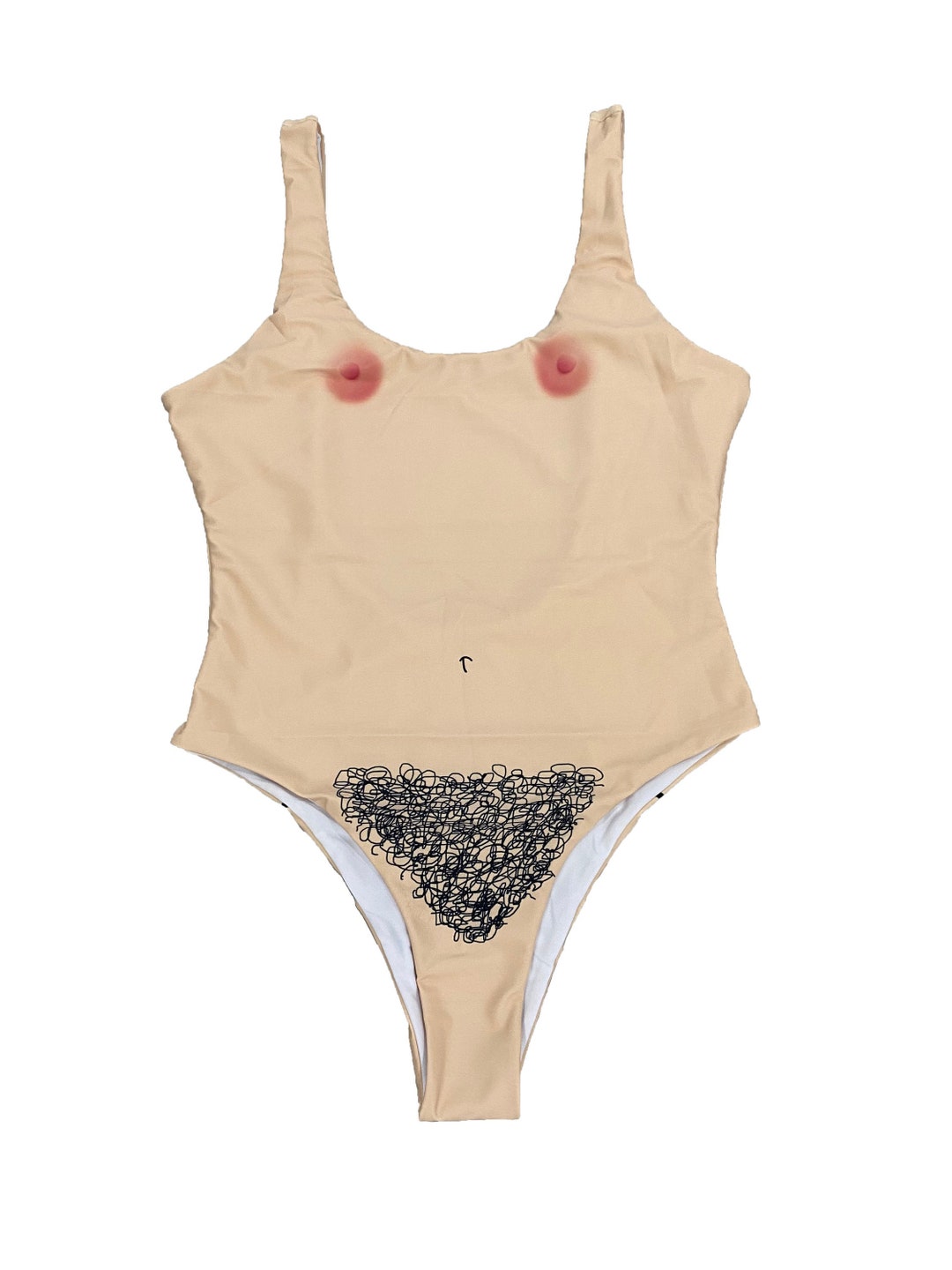 Funny Onepiece Swimsuit Offers a Nude Illusionit's Perfect for Spring