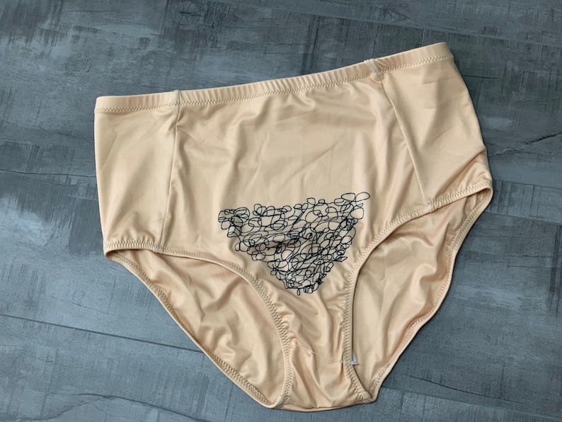 Bikini BOTTOMS With Bush That Give Nude Illusion Perfect For Etsy