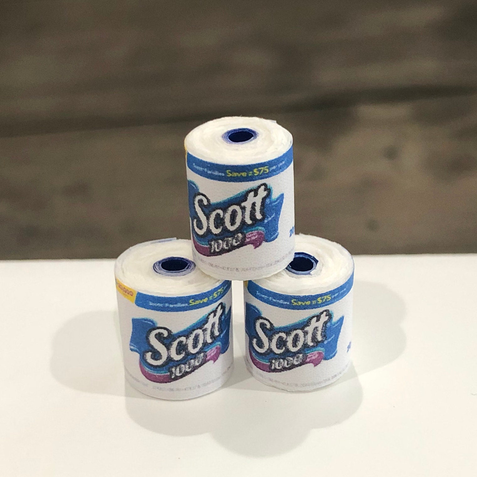 3 Pcs 112 Dollhouse Miniature Toilet Paper Roll Etsy UK