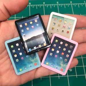 Dollhouse Miniature Tablet Ipad Miniature Electrics