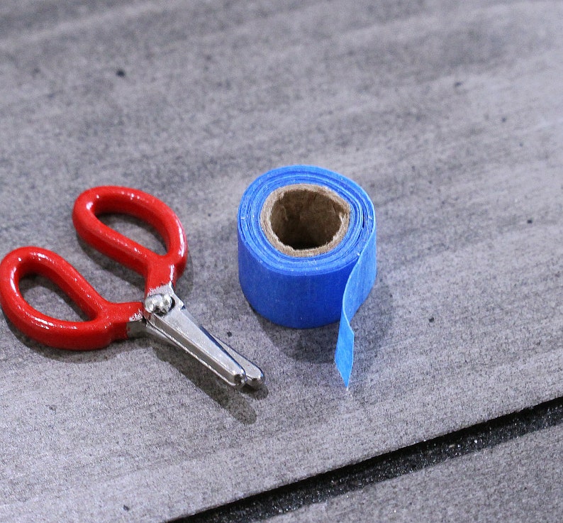 112 Dollhouse Miniature Masking Tape Miniature Tape Etsy