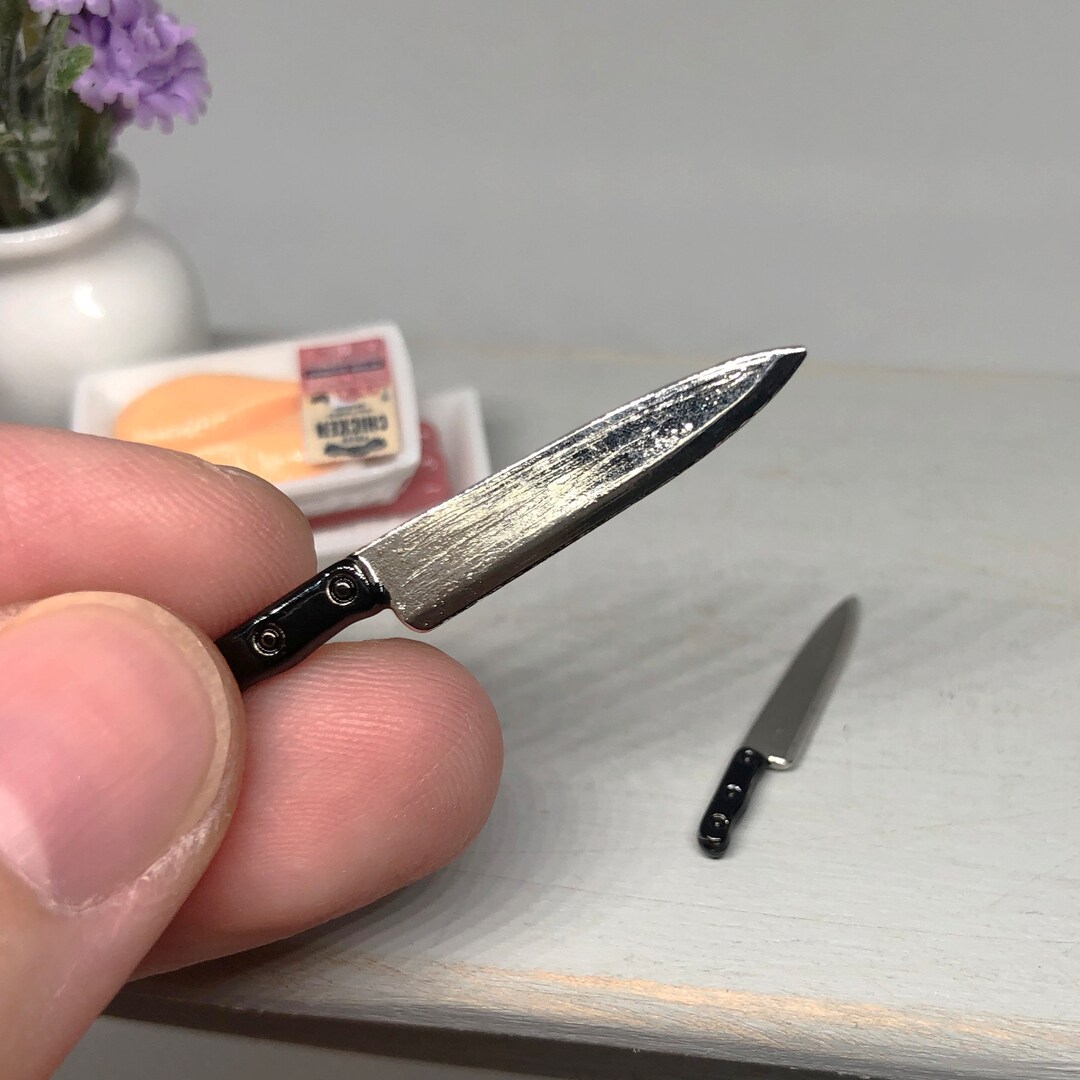 1/12 Dollhouse Miniature Kitchen Knife Miniature Kitchen Decor Etsy