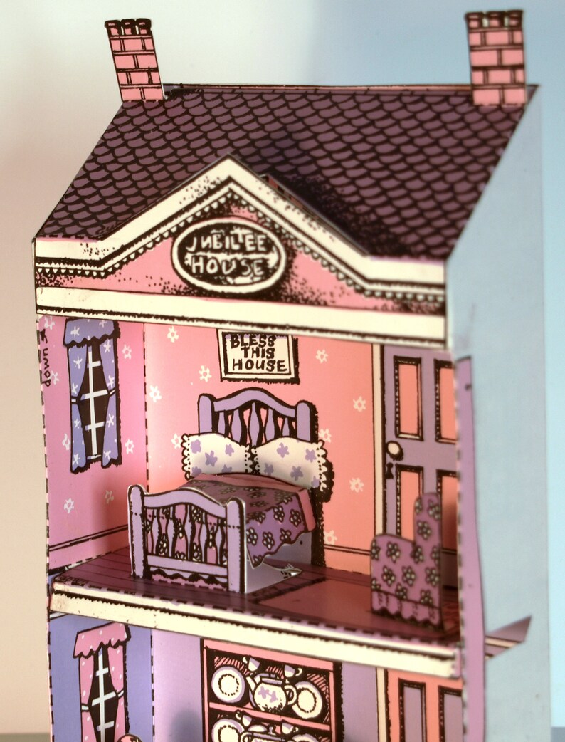 1982 A Dolls House Cardboard Cutout Toy