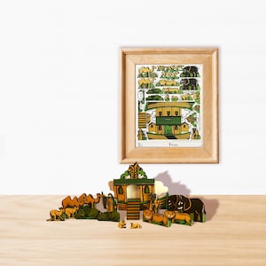 vintage Noah’s Ark - Jouet en carton - 1981