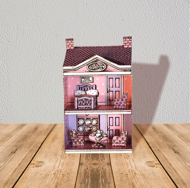 1982 A Dolls House Cardboard Cutout Toy