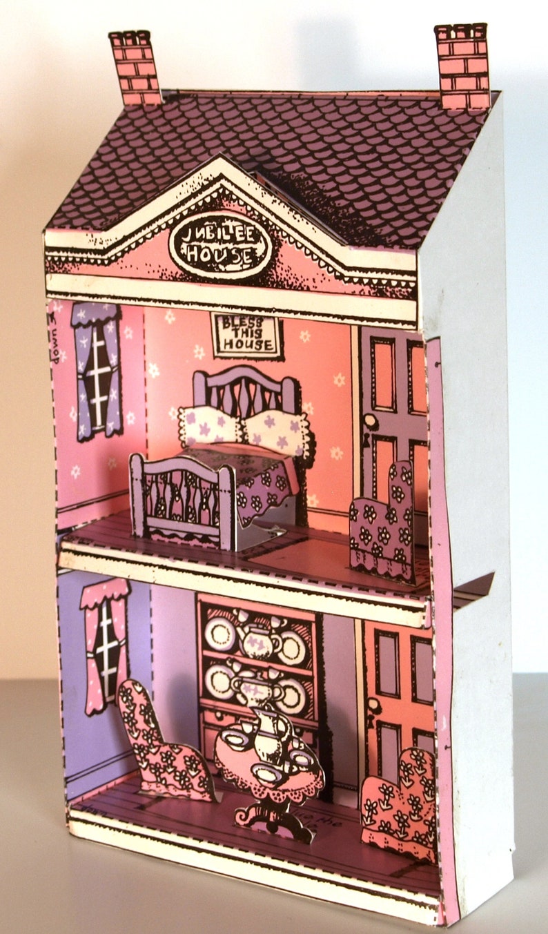 1982 A Dolls House Cardboard Cutout Toy