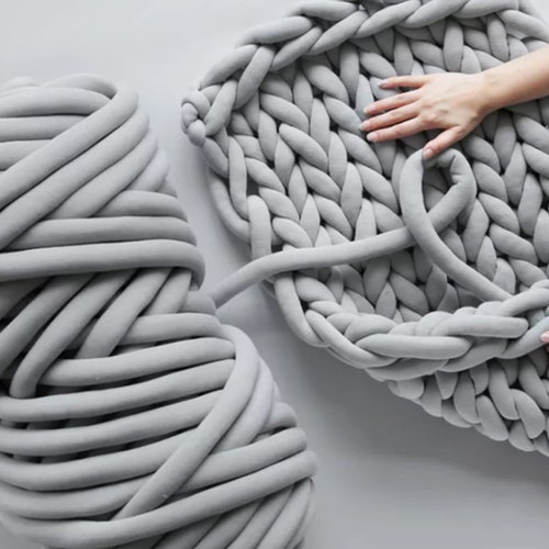 250grams Giant Super Bulky Merino Big Yarn Velvet Strip Core Etsy