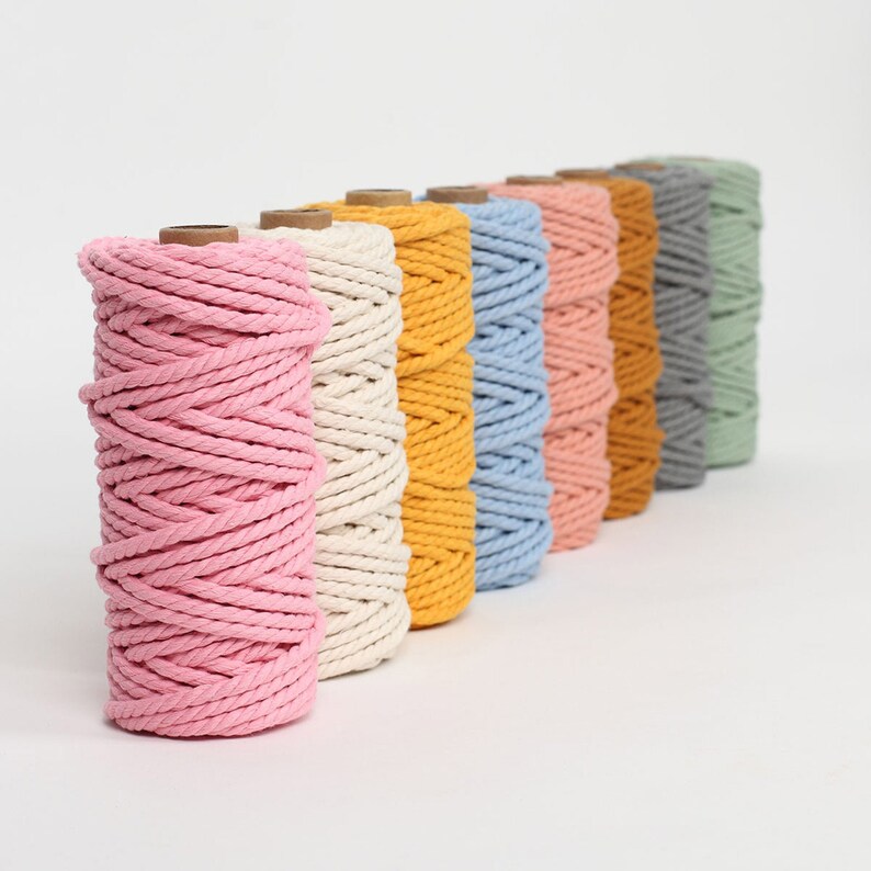 100 Metres 3mm Single Strand Macrame Cord Twisted Macrame Etsy