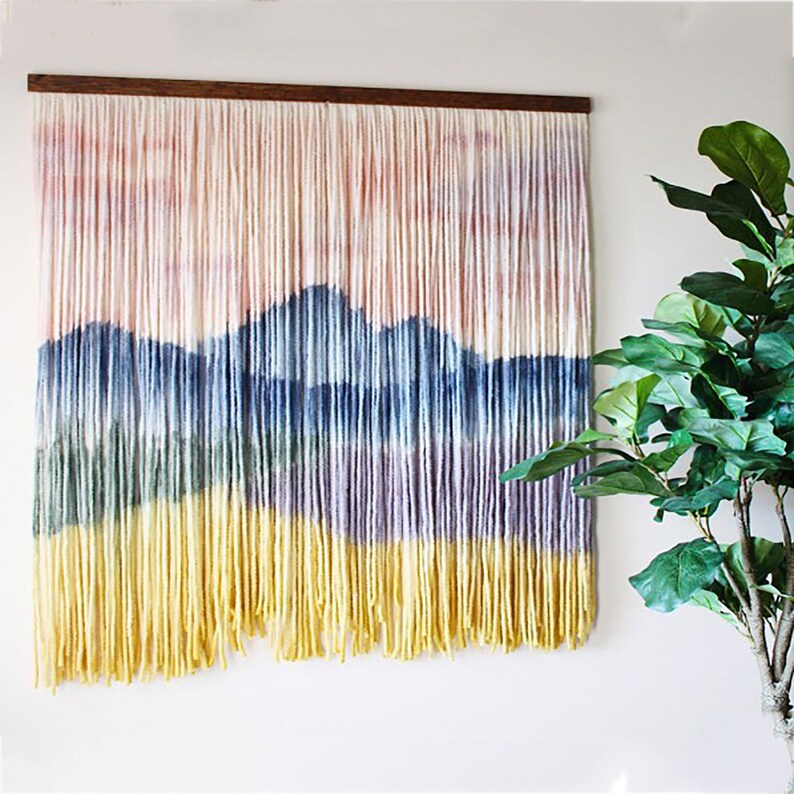 Boho Wall Decor Woven Wall Hanging Wedding Backdrop Decor Bohemia Macrame Wall Art Sunset Macrame Wall Hanging Without Sticks Doll Making Materials Kromasol Com