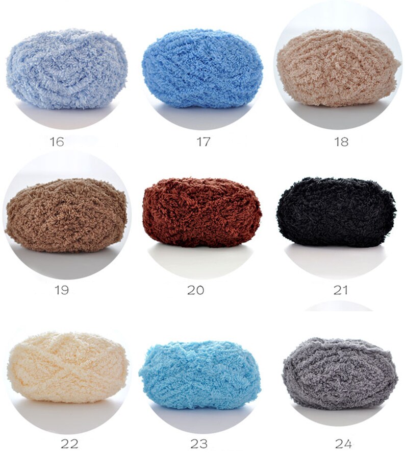 Coral Fleece Yarn Woven Coarse Yarn 50g Fluffy Yarn Etsy