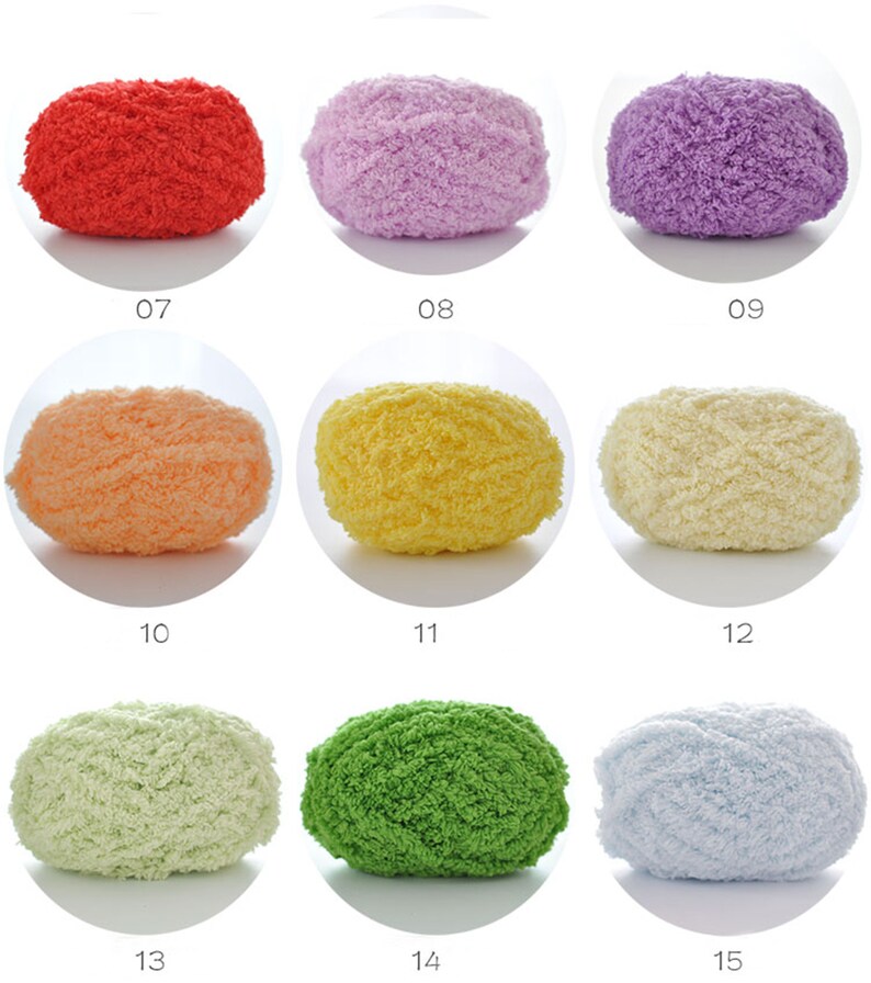 Coral Fleece Yarn Woven Coarse Yarn 50g Fluffy Yarn Etsy