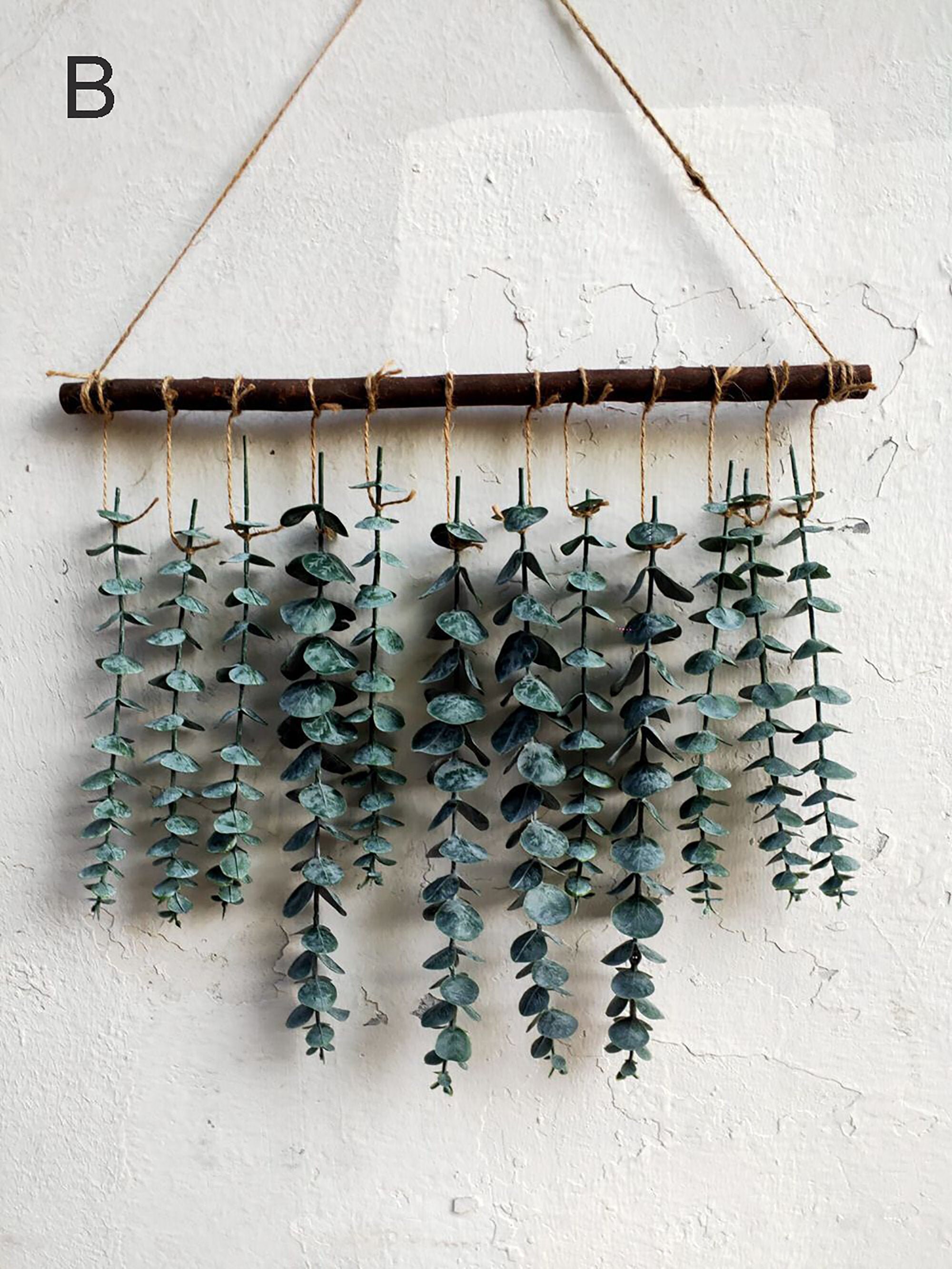 Eucalyptus Wall Hanging Macrame Wall Art Plant Wall Hanging Etsy