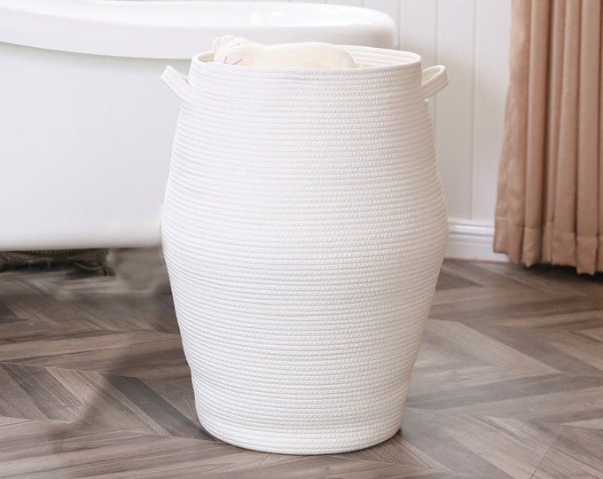 26 X 20 Extra Large Tall Storage Basket, Cotton Rope Storage Baskets