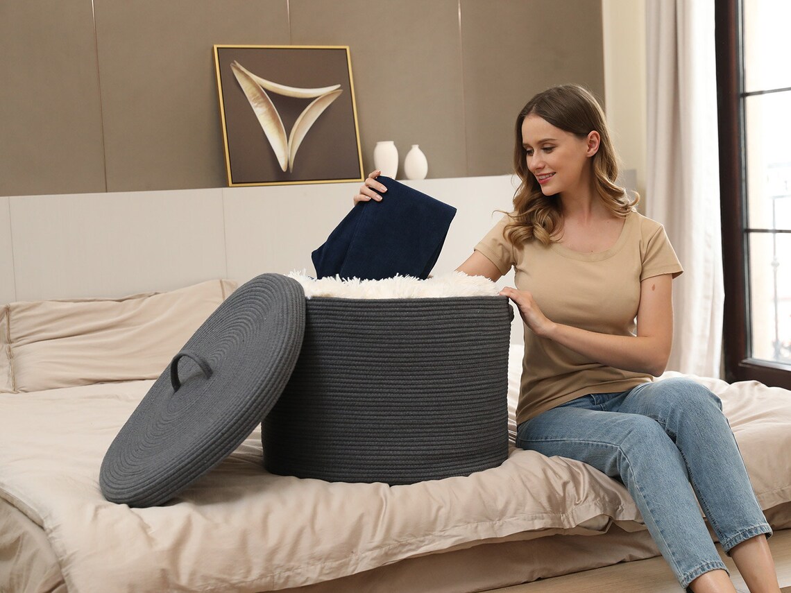 Cesta de almacenamiento extra grande de 20 x 20 x | Etsy