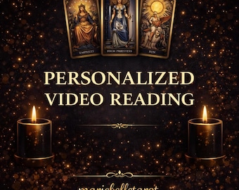 Personalized recorded Video Tarot Reading: Intuitive Guidance 15+ Minutes