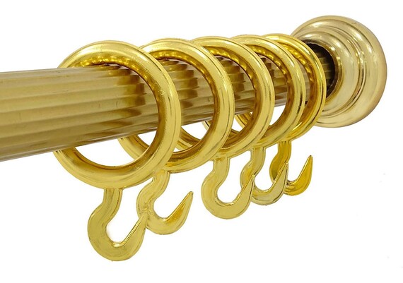 Curtain Rings Hook Drapery Plastic Shower 1 5 Inch Round Rings Etsy