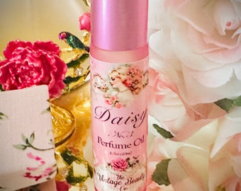 Daisy No.3 Perfume Oil Roll-On Bottle Vintage Inspired Natural Perfume Handmade