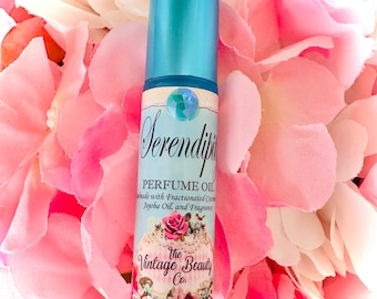 Serendipity Perfume Oil Roll-On Bottle Vintage Inspired Natural Perfume Handmade