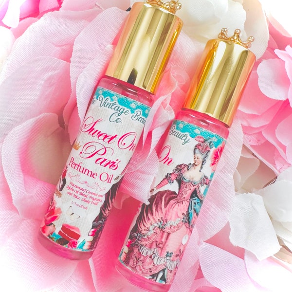 Sweet On Paris Shimmer Parfümöl Rollerflasche Marie Antoinette inspiriert handgefertigt