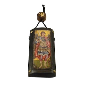 Archangel Michael handmade  Byzantine icon, Greek   Orthodox Icons, Christian gifts, Religious icons, religious gifts