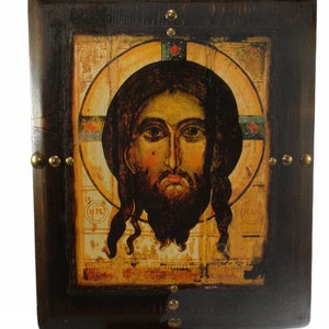 The Holy Mandylion, Handmade Wooden Byzantine Icon, Greek Orthodox Icons, Christian Gifts, Religious Icons, Housewarming Gifts