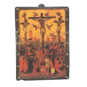 Crucifixion's of Jesus Christ, Handmade Wooden Byzantine Icons, Greek Orthodox Icons, Religious Icons, Christian Icons, Religious Gifts