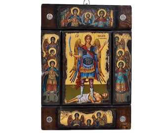 Erzengel Byzantinische Ikone | Versammlung der Erzengel.