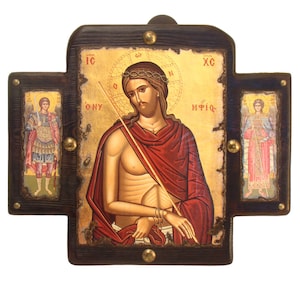 Jesus Christ the Bridegroom Nymphios the Εxtreme Ηumiliation Ηandmade Byzantine Icon, Orthodox icons