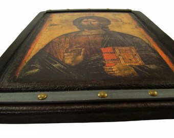 アンティーク宗教画　イコン　全能者ハリストス　パントクラトール　骨董品 il_340x270.3396488553_rg3c.jpg
