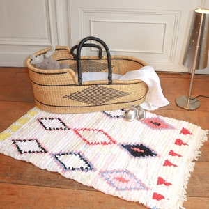 Berber carpet Boucherouite 65 x 100 cm