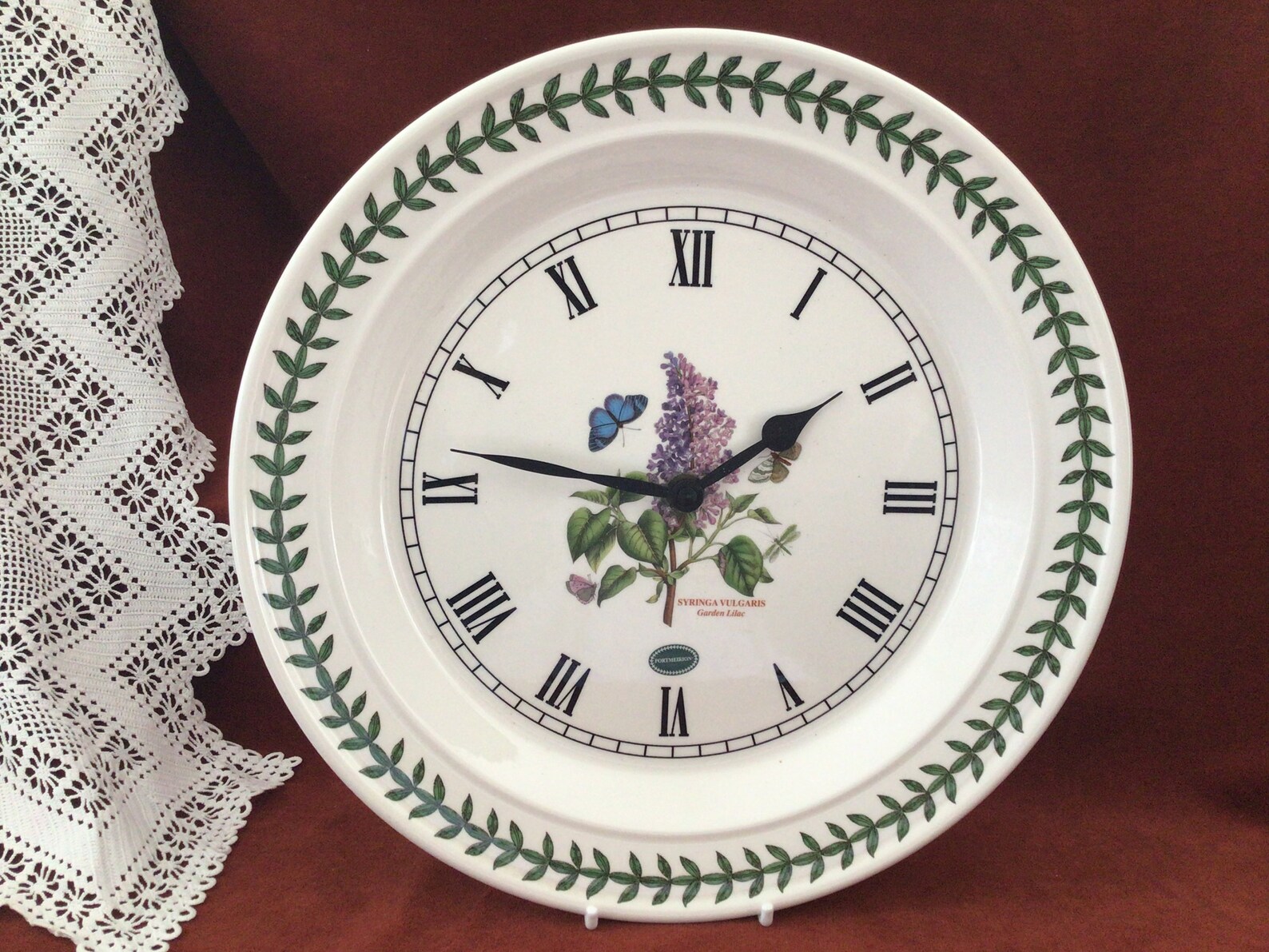 Portmeirion Botanic Garden wall clock. Quartz wall clock. Etsy