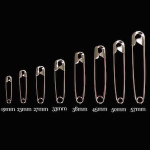 10pcs Extra Large Gold Strong Heavy Duty Safety Pins Craft Jewelry