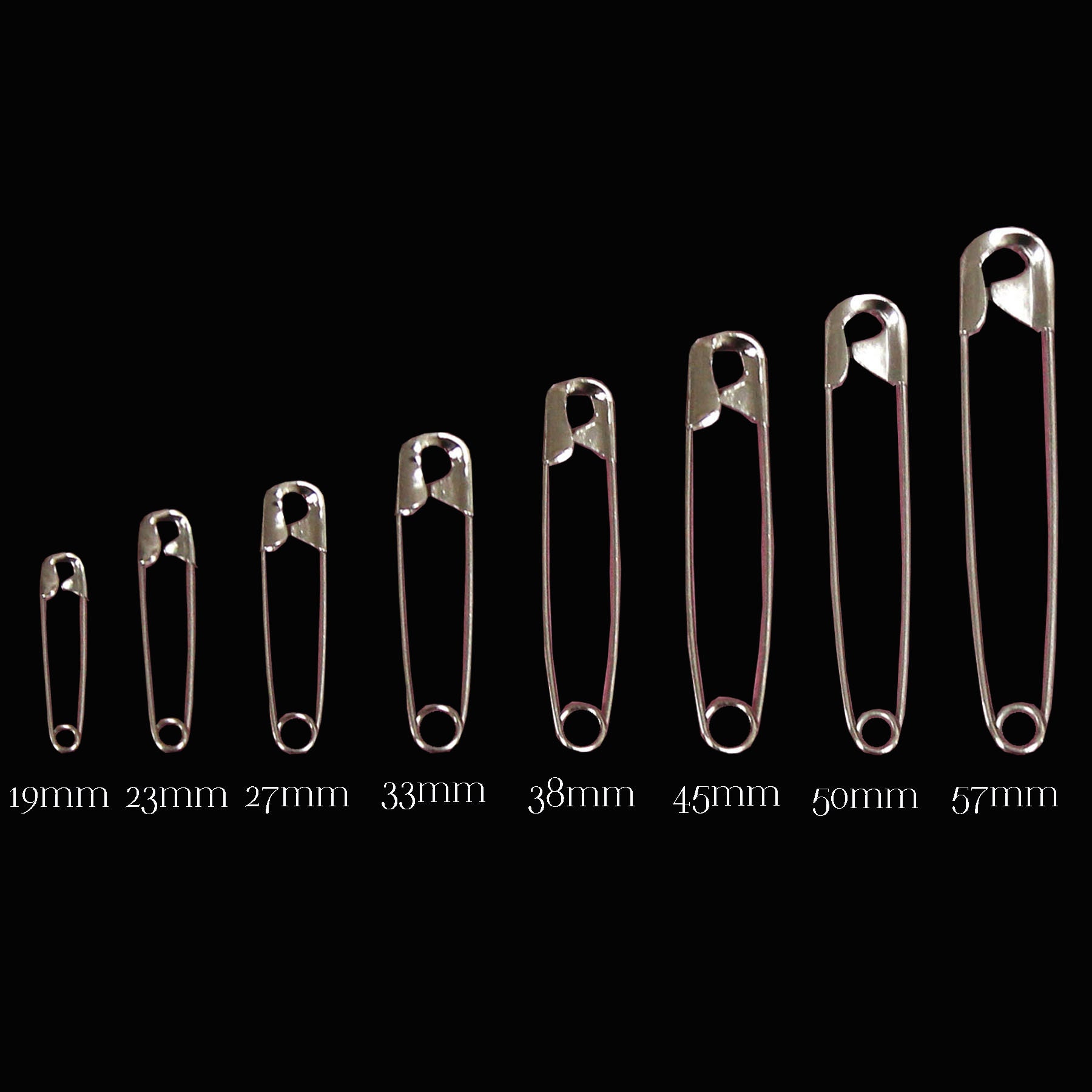 Size Number 00 Silver Small Safety Pins Bulk 0.75 Inch 1440 Pieces 