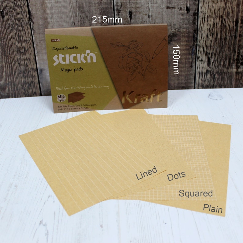kraft sticky notes