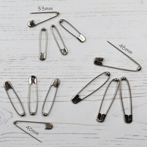Coiless Ball End Sicherheitsnadeln Anti Snag Free & Schmuck Bead Craft in 3 Größen