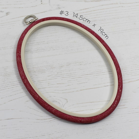 Red Embroidery Hoop - Oval Nurge Flexible Hoop